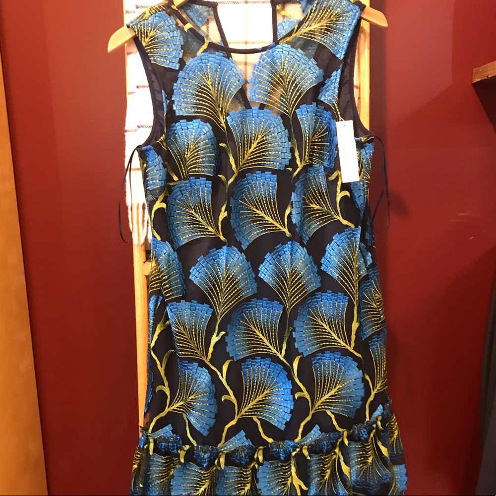 Trina Turk “peacock” dress